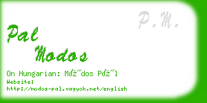 pal modos business card